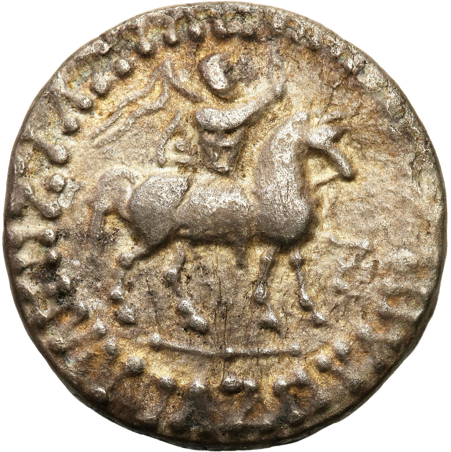 ②チロスケ様 Grecja, Królestwo Scytów. Azes II 35 - 5 p. n. e. Tetradrachma